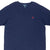 Vintage Polo Ralph Lauren Classic Navy Blue Tee Shirt 1990S Size XL With Single Stitch Sleeves