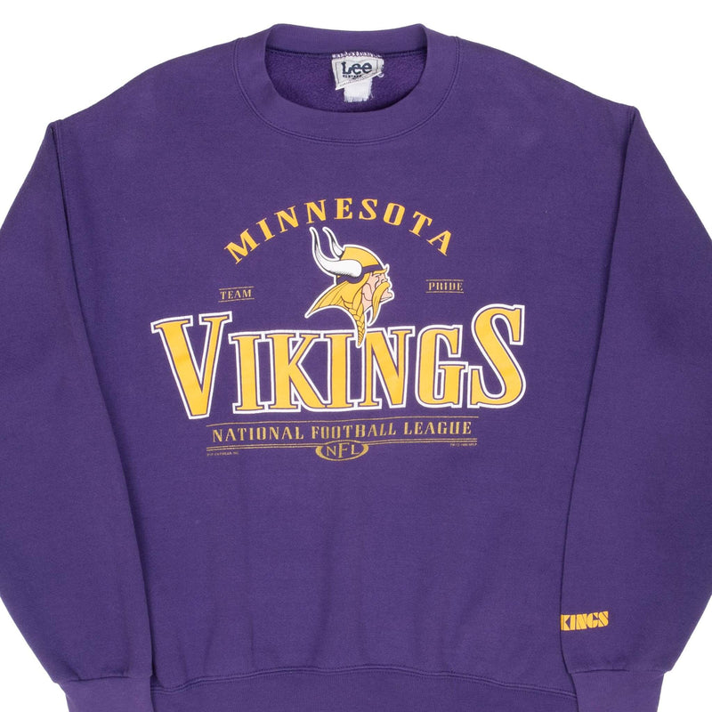 Vintage Nfl Minnesota Vikings Sweatshirt 1999 Size Medium Made In USA