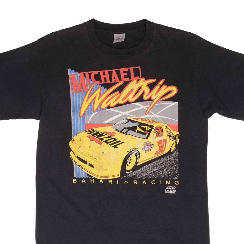 Vintage Nascar Michael Waltrip Pennzoil 1991 Tee Shirt Size Large Made In Usa With Single Stitch