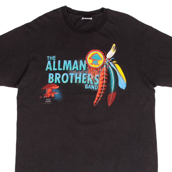 Vintage The Allman Brothers Band 1991 Tee Shirt Size XL Made In Usa With Single Stitch Sleeves