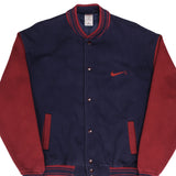 Vintage Nike Classic Swoosh Varsity Jacket 1990S Size XL