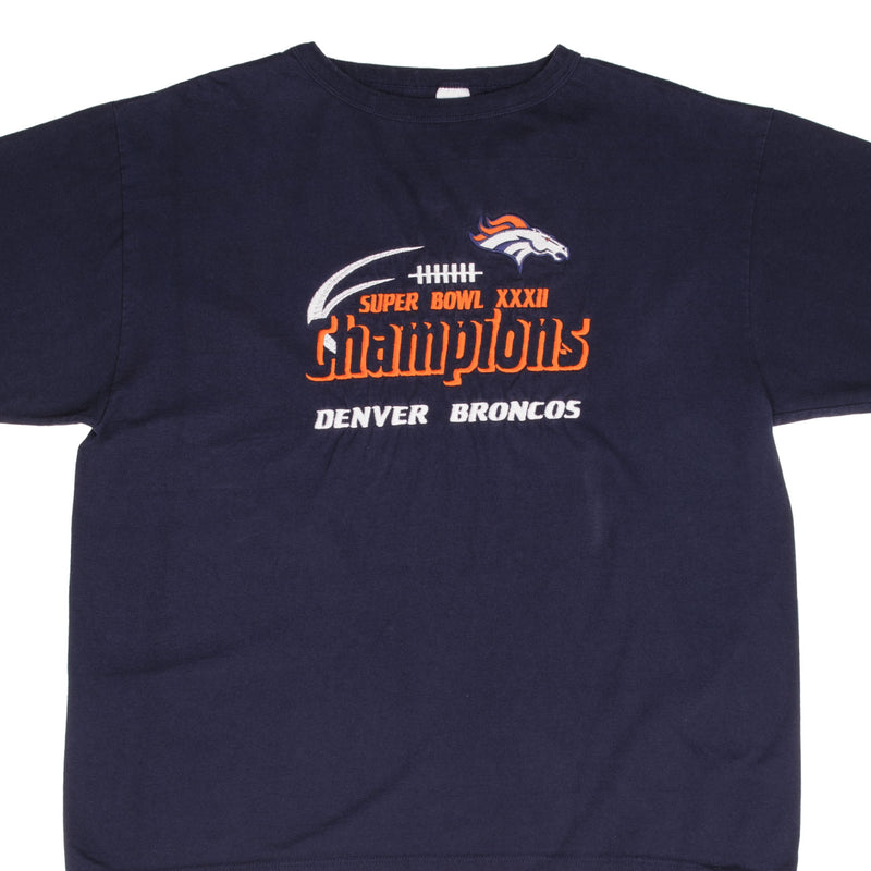 Vintage Nfl Denver Broncos Superbowl Champions 1998 Tee Shirt Size XL Made In Usa