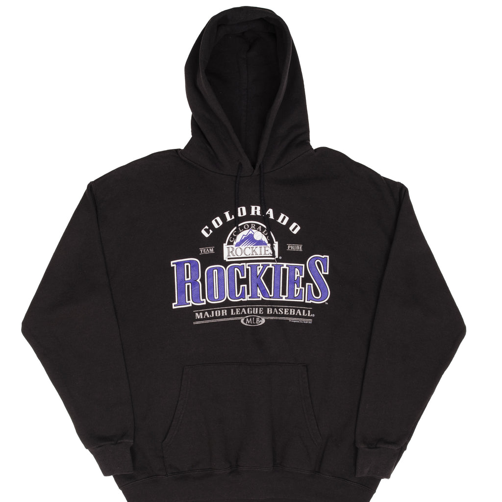 Vintage Mlb Colorado Rockies 2007 Hoodie Sweatshirt Size Large