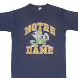 VINTAGE CHAMPION NOTRE DAME UNIVERSITY 1980S TEE SHIRT MEDIUM MADE IN USA