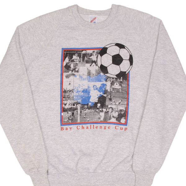 Vintage Soccer Bay Challenge Cup Early 1990S Sweatshirt Size Large Made In Usa