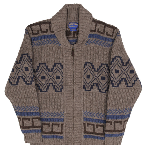 Vintage Pendleton Knit Wool Cardigan Sweater 1990S Size Large