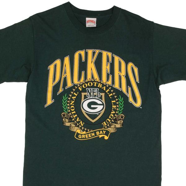 Vintage Green Bay Packers NFL Nutmeg 1993 Double Sided offers Graphic Tshirt XL