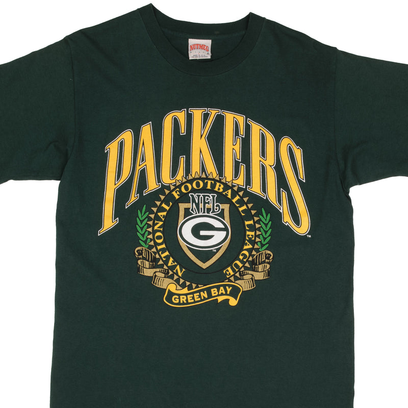 Vintage NFL Green Bay Packers 1990S Tee Shirt Size Large Made In USA With Single Stitch Sleeves