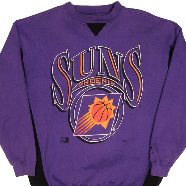 Phoenix Suns Vintage 1990's NBA Crewneck Sweatshirt Sweater Black / M