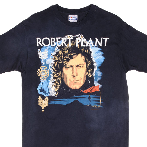 Vintage Robert Plant Now And Zen 1988 Tee Shirt Size Medium Made In USA With Single Stitch Sleeves