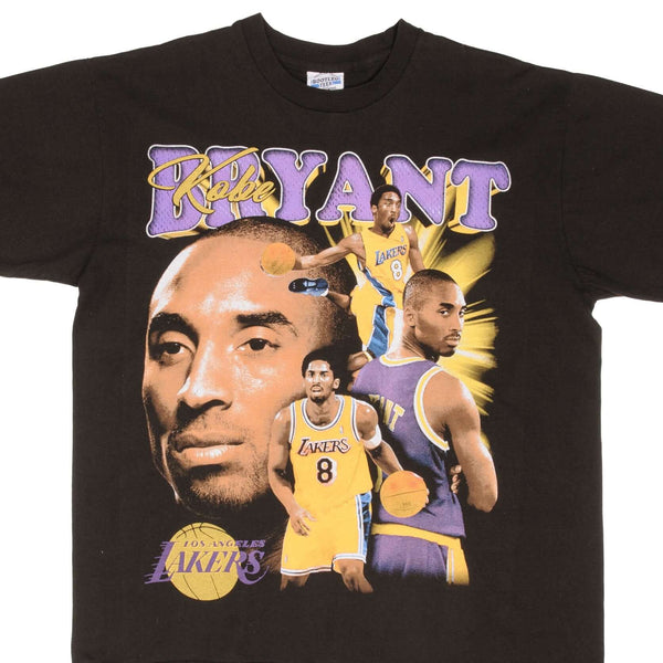 BOOTLEG TEE SHIRT NBA KOBE BRYANT LOS ANGELES LAKERS SIZE XL SINGLE ST –  Vintage rare usa