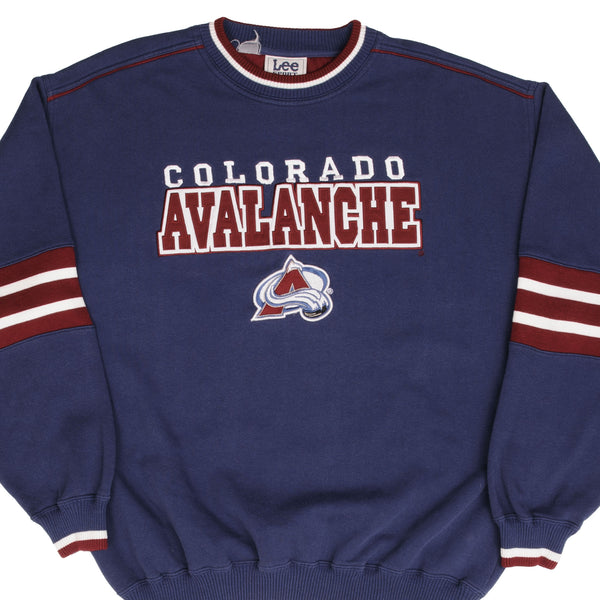 Vintage Nhl Colorado Avalanche Embroidered Sweatshirt 1990S Size XL