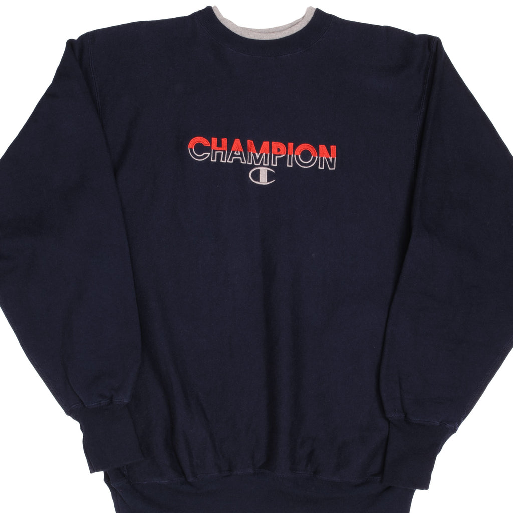 1990s Vintage Champion Crewneck Sweatshirt Inside Out