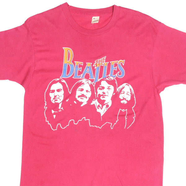 Vintage The Beatles 1980S Tee Shirt Size Medium Made In USA With Single Stitch Sleeves.