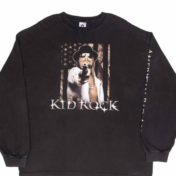 Vintage Kid Rock Amrican Bad Ass Long Sleeve Tee Shirt 2000S Size 2XL