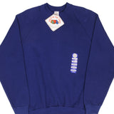 Vintage Fruit Of The Loom Blank Blue Crewneck Sweatshirt 1992 Large Deadstock Made In USA