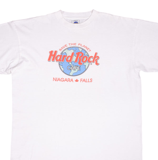 Vintage Hard Rock Cafe Save The Planet Niagara Fall Tee Shirt 1990S Size 2XL