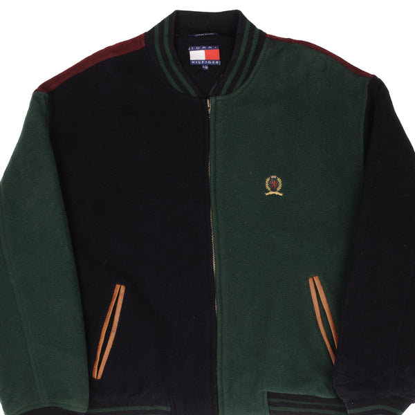 Vintage Tommy Hilfiger Wool Varsity Jacket 1990S Size Large