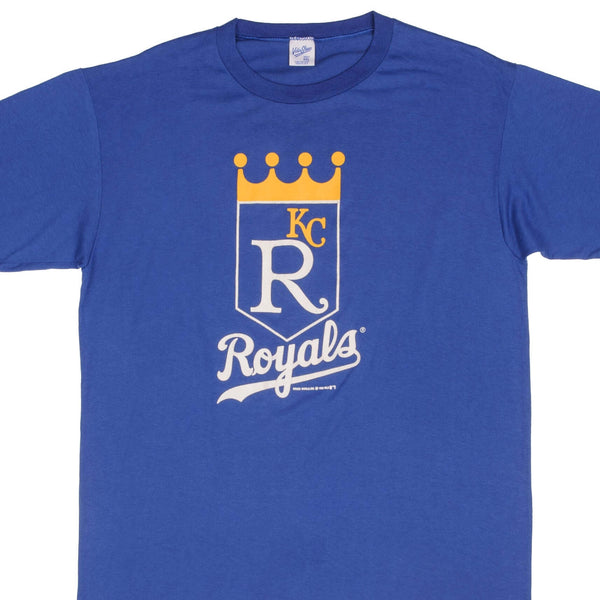 Vintage MLB Kansas City Royals 1988 Tee Shirt Size XL Made In USA With Single Stitch Sleeves