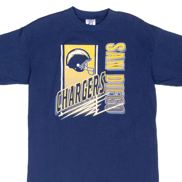 VINTAGE NFL SAN DIEGO CHARGERS TEE SHIRT 1990S LARGE YOUTH MADE IN USA