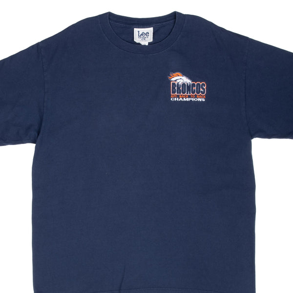 Vintage Nfl Denver Broncos Embroidered 1998 Tee Shirt Size XL