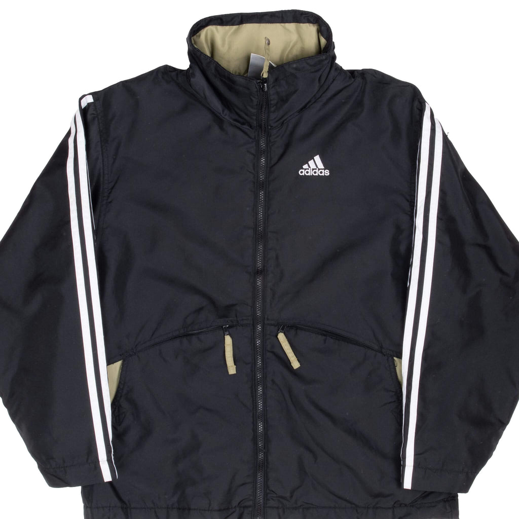 Vintage Adidas Black Windbreaker Jacket 1990S Size Small