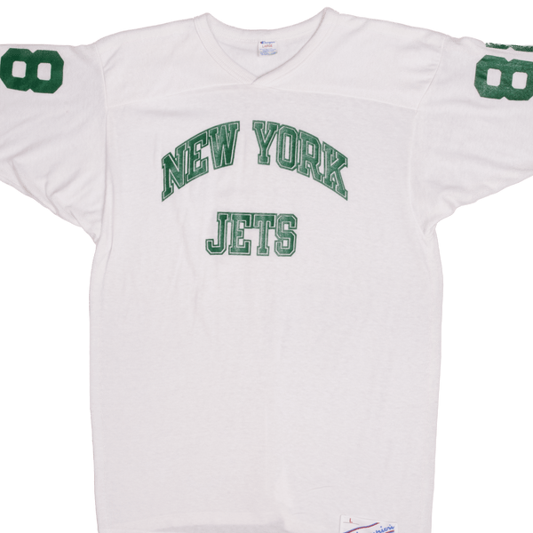 Vintage Champion NFL New York Jets 88 Jersey 1980S Size Large Made In USA