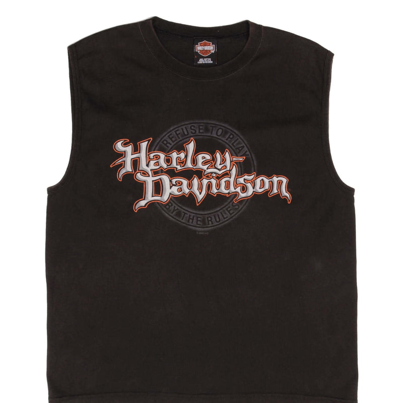 Vintage Harley Davidson Los Angeles 2002 Tank Top Tee Shirt Large Made In Usa