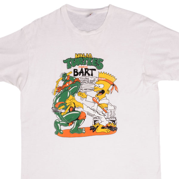 Vintage Bart Simpson Ninja Turtles Shirt - Vintagenclassic Tee