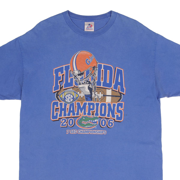 Vintage Ncaa Florida Gators National Sec Champions 2006 Tee Shirt Size XL