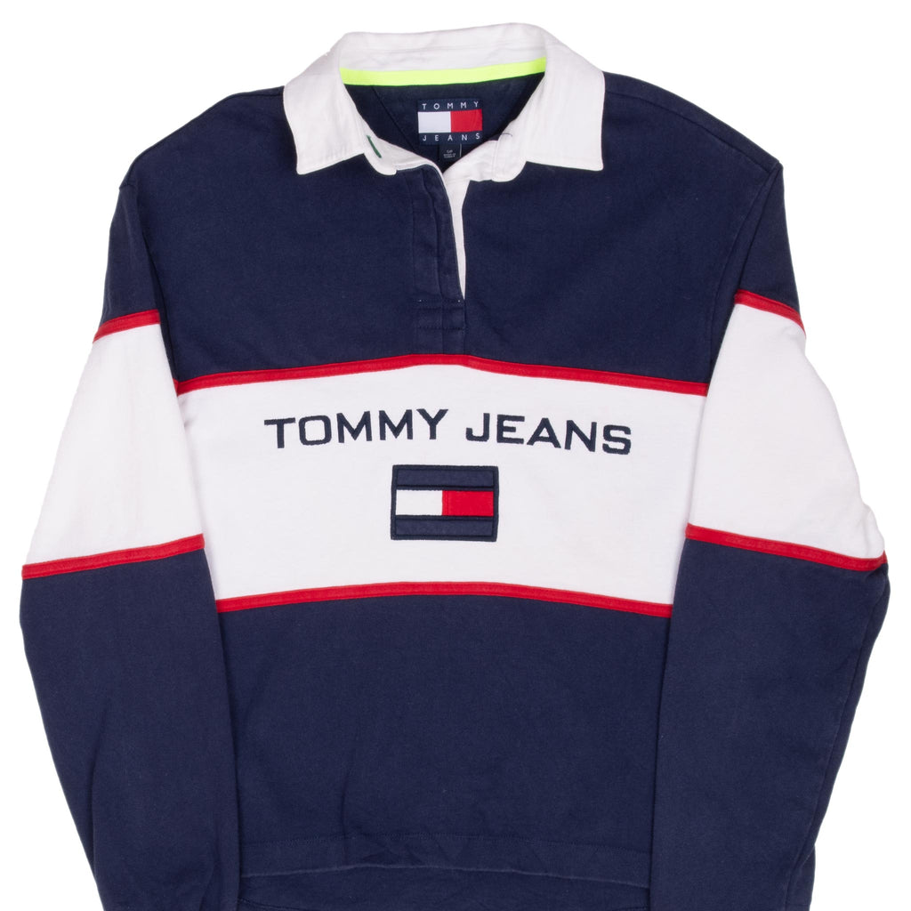 Vintage Tommy Hilfiger Jeans Rugby Polo Shirt Size Small