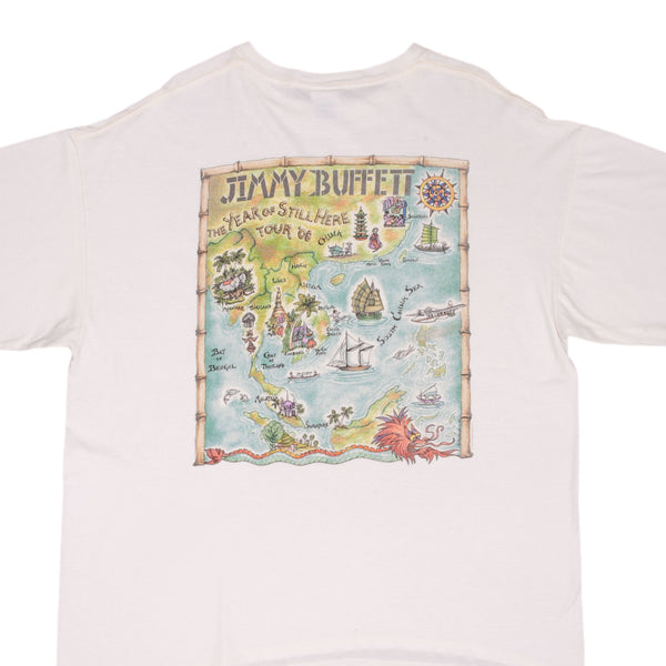 Vintage Jimmy Buffett The Year Still Here 2008 Tee Shirt Size XL