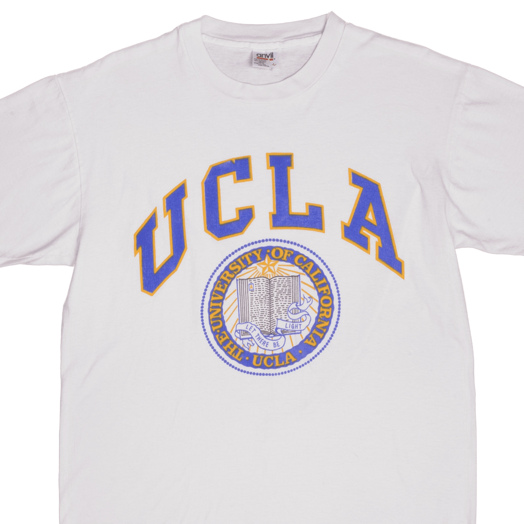 Vintage UCLA University of California Los Angeles Tee Shirt 1990S Size Large Made In USA With Single Stitch Sleeves