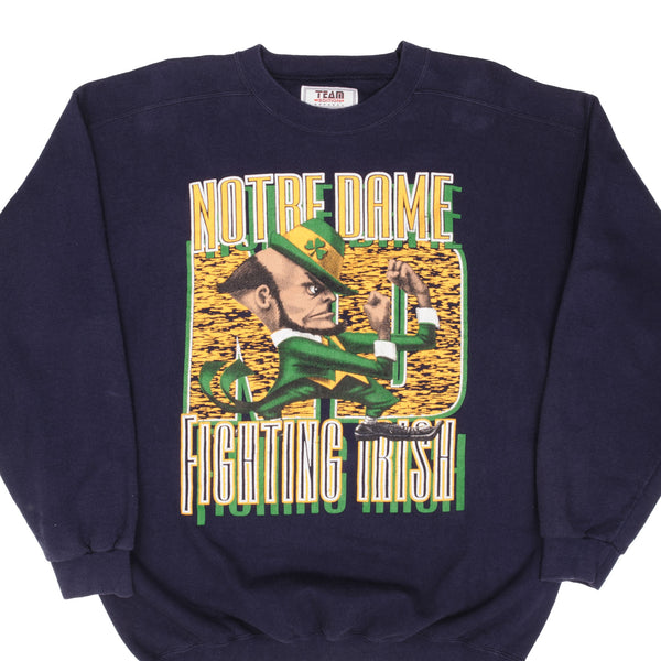 Vintage Notre Dame University Fighting Irish Sweatshirt 1990S Size XL Made In Usa