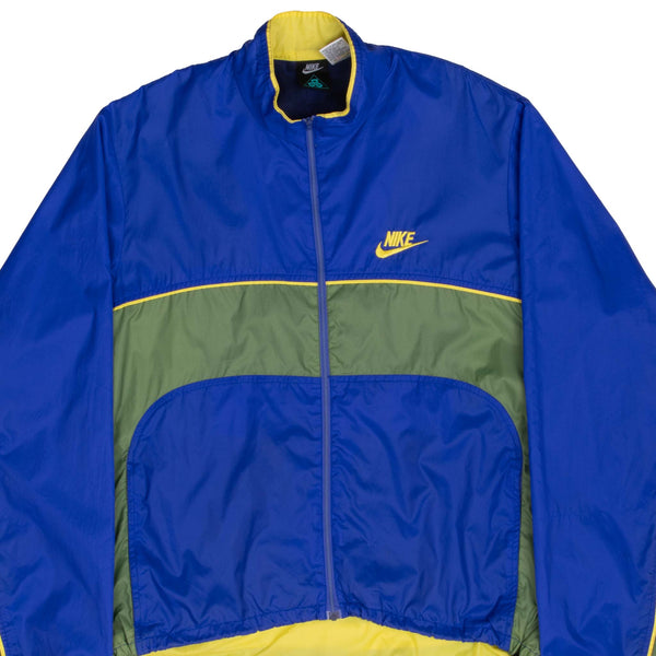 Vintage Nike Acg Blue Windbreaker Jacket 1990S Size Medium