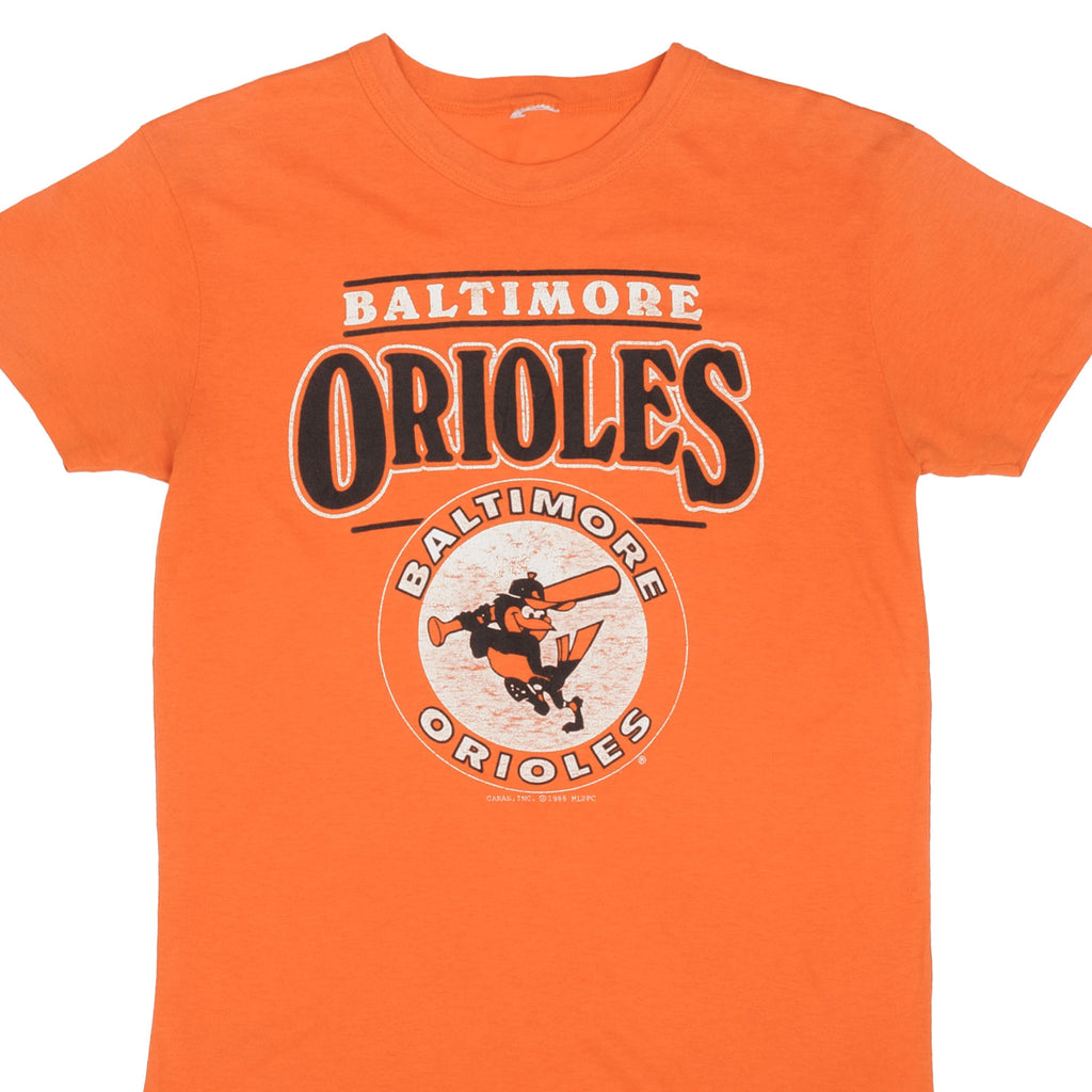 Vintage Mlb Baltimore Orioles 1988 Tee Shirt Size Medium With Single Stitch Sleeves