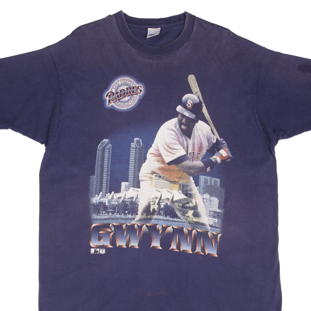 Vintage Mlb San Diego Padres Tony Gwynn 1995 Tee Shirt Size Xl Made In Usa With Single Stitch Sleeves