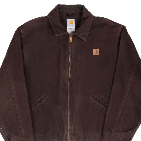 Vintage Carhartt Detroit Unlined Dark Brown Jacket J310 DKB 2011 Size XL