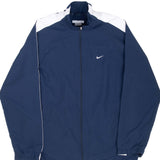 Vintage Nike Classic Swoosh Blue Windbreaker Jacket 2000S Size Large