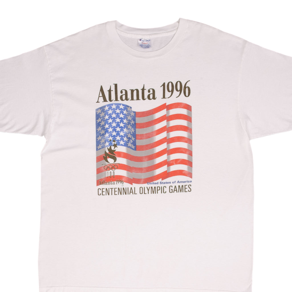 Vintage Champion Atlanta Centennial Olympic Games 1996 Team USA Tee Shirt Size XL