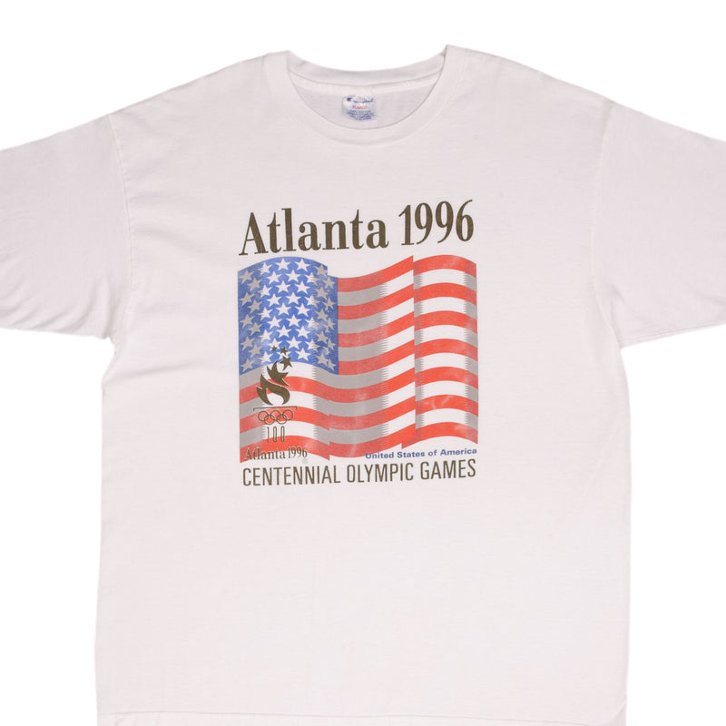 Vintage Champion Atlanta Centennial Olympic Games 1996 Team USA Tee Shirt Size XL