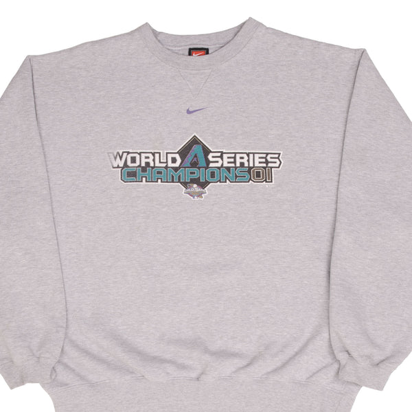 Vintage Nike MLB Arizona Diamondbacks World Champs 2001 Sweatshirt Size Large