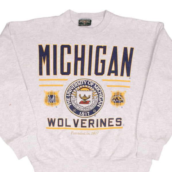 Vintage Ncaa University Of Michigan Wolverines Sweatshirt 1990S Size Medium