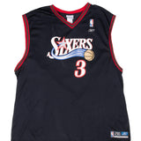 Vintage Nba Philadelphia 76Ers Iverson #3 2000S Reebok Jersey Size 2XL