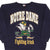 Vintage Ncaa Notre Dame University Irish Blue Sweatshirt 1990S Size 2XL Made In USA