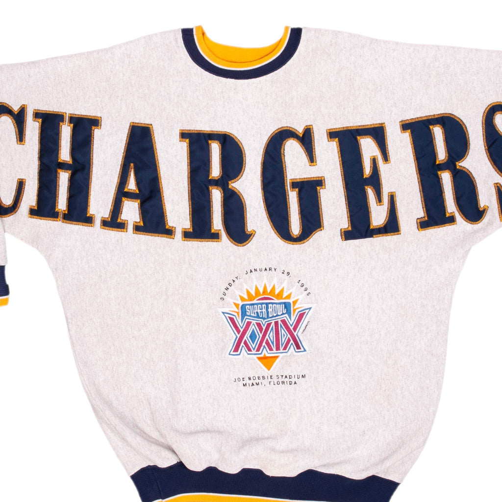 Vintage Nfl San Diego Chargers Legends Athletics All Over Print Sweatshirt Large Made In Usa