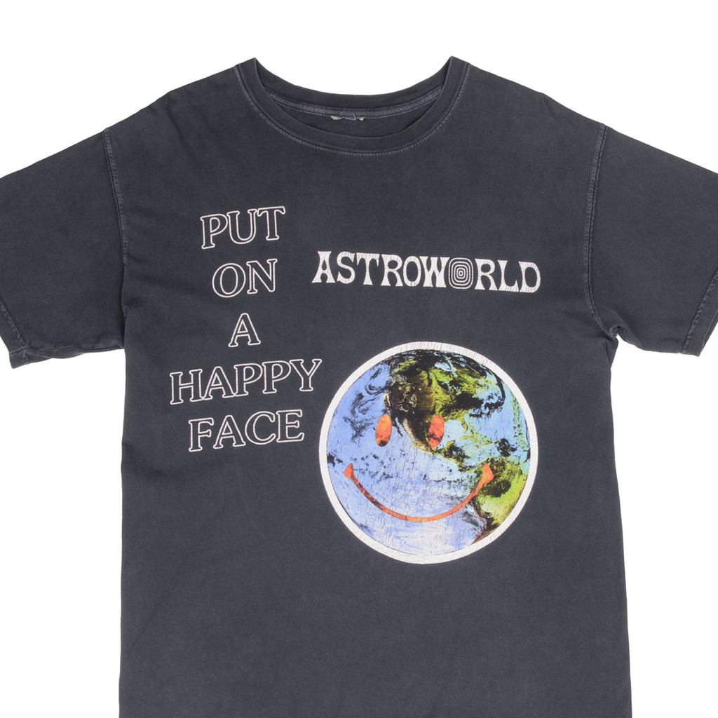 CAMISETA TRAVIS SCOTT ASTRO WORLD PUT ON A HAPPY FACE 2018 TALLA MEDIANA