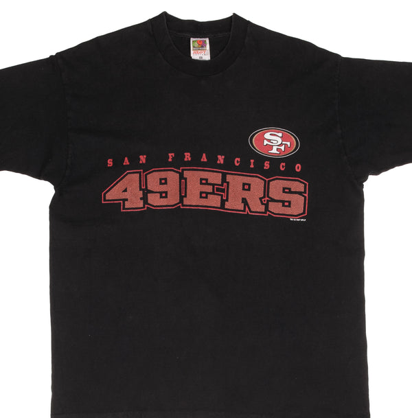 Vintage Nfl San Francisco 49Ers 1997 Black Tee Shirt Size XL