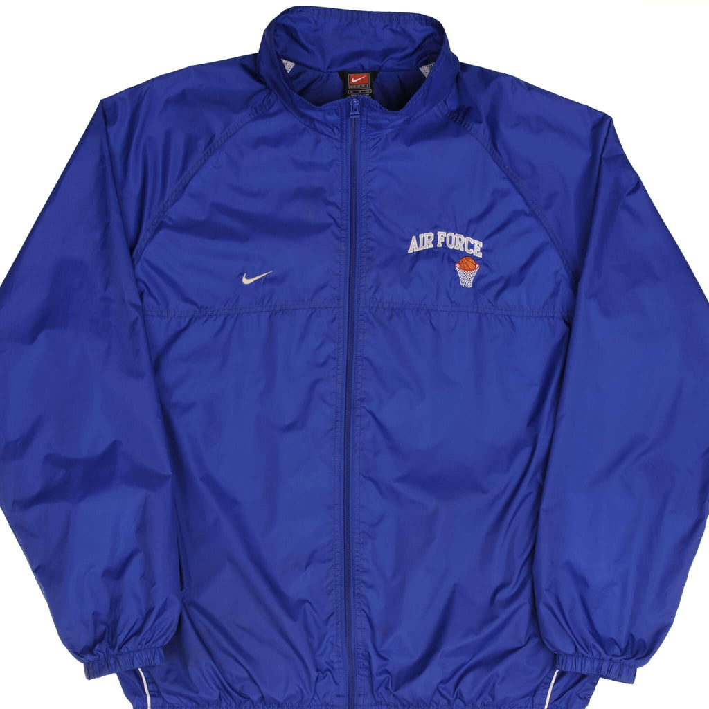 VINTAGE NIKE AIR FORCE BASKETBALL WINDBREAKER JACKET 1990S SIZE XL