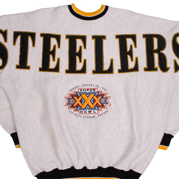 Vintage 90's Legends Athletic NFL Pittsburgh Steelers Sweater Grey (L) –  Chop Suey Official